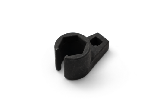 Heavy-Duty Oxygen Sensor Crowfoot Wrench, Specialized Automotive Tool for O2 Sensor Removal, High-Quality Steel Construction Isolated with transparent shadow