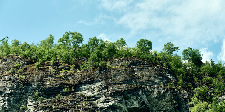 Cliff of the Utladalen Valley, in Western Norway.