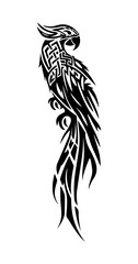 Parrot tribal tattoo