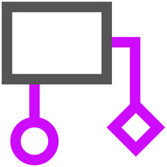 illustration of a icon workflow