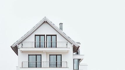 Modern House with Balcony