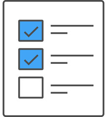 illustration of a icon checklist