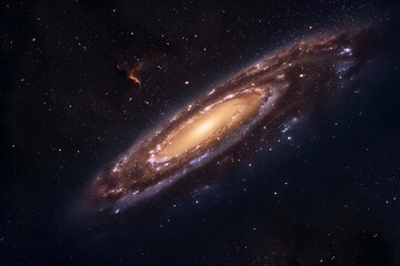 Fototapeta premium Milky Way wonder background with planets, stars and nebulae in space.