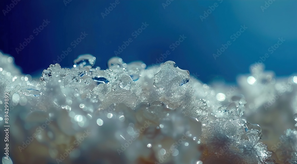 Poster water drops on a glass