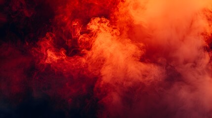 A mesmerizing blend of red and orange smoke, creating an ethereal and dramatic background. 