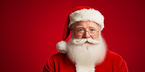 Santa with gifts.