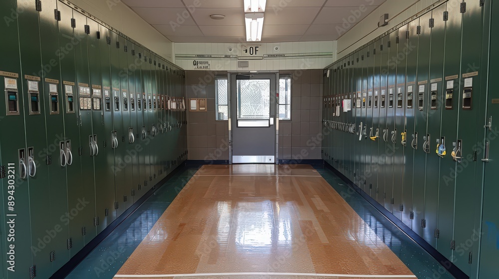 Poster having a locker close to classrooms can save time and make transitioning between periods smoother