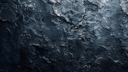 Fototapeta premium A textured abstract background featuring cracked and weathered dark paint, ideal for use in various design projects and publications. 