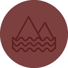 river Vector Line Maroon Circle Maroon