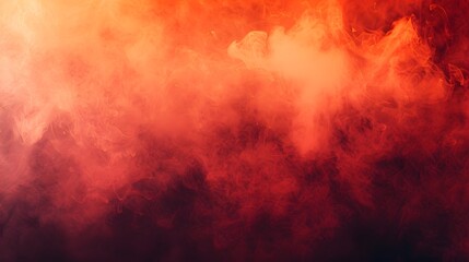 A vibrant abstract background featuring swirling red and orange smoke, creating a dramatic and immersive atmosphere. 