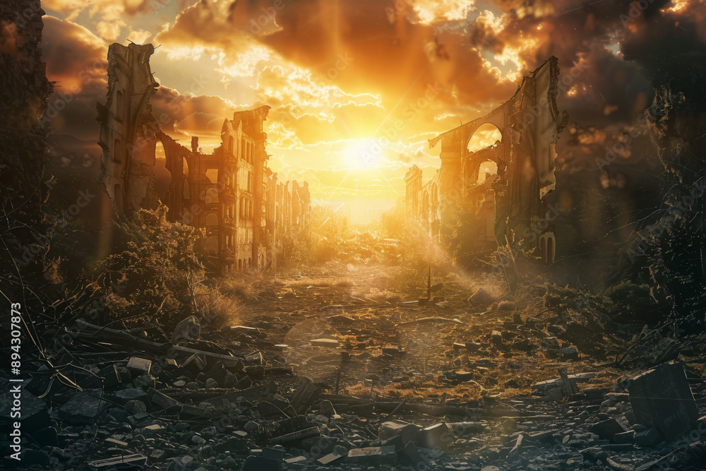 Canvas Prints the hopeful emergence of a new era following the end of the world, focusing on scenes that symbolize