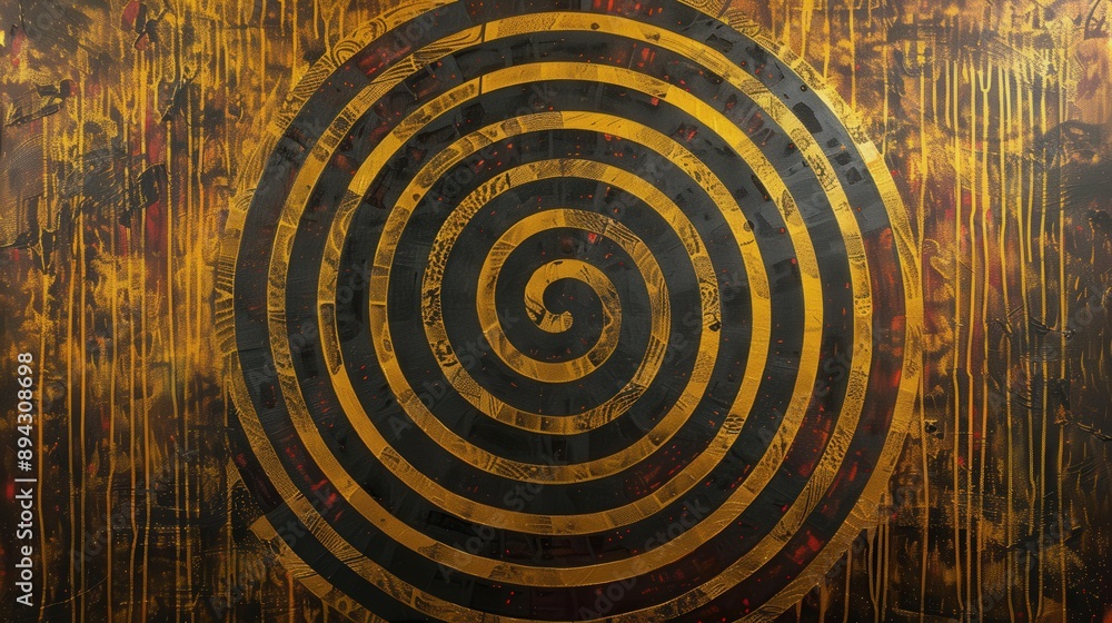 Poster intricate patterns unfold like a labyrinth, inviting contemplation and discovery within abstraction