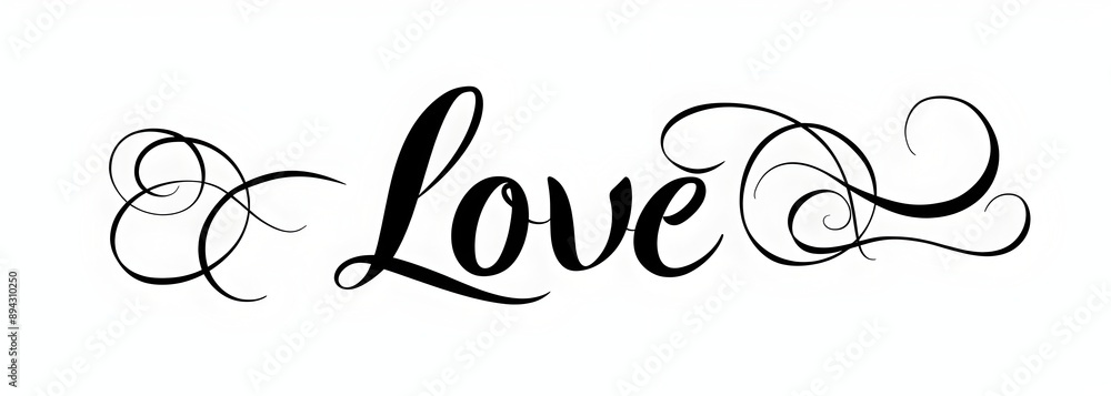 Poster a simple single line drawing of the word 