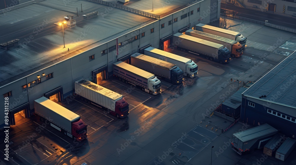 Poster loading docks are vital hubs in logistics, facilitating the efficient transfer of goods between truc