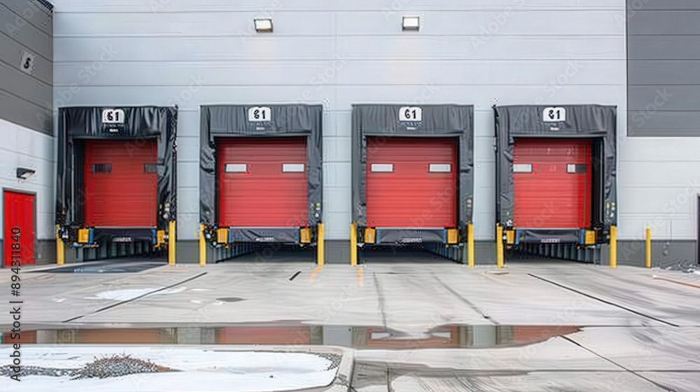 Poster loading docks with cross-docking capabilities support rapid goods transshipment