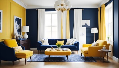 Photo interior modern design room 3d illustration