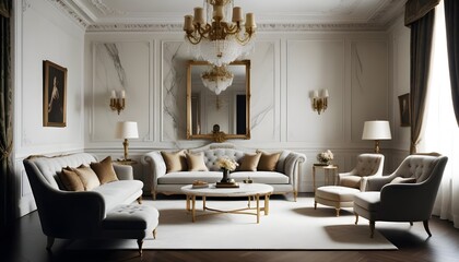 Photo interior modern design room 3d illustration