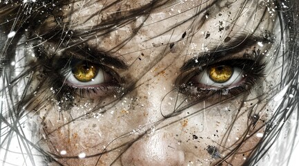 Obraz premium close up of eyes of a person