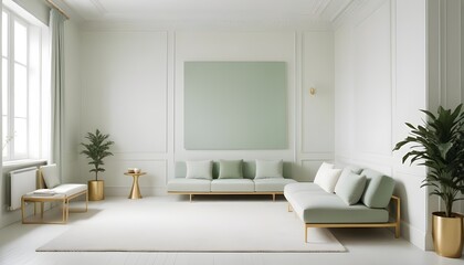 Photo interior modern design room 3d illustration