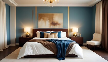 Photo interior modern design room 3d illustration