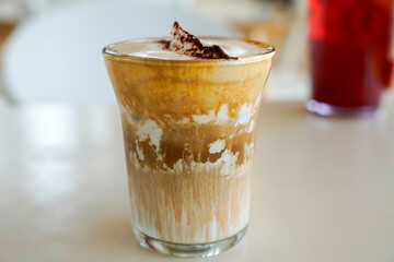 ice cream with coffee