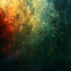Abstract Green and Orange Texture