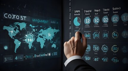 Cost management concept Cost efficiency analysis Cost. generative.ai