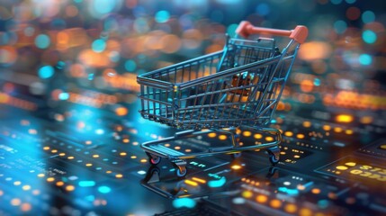 E-commerce: The process of conducting transactions for goods or services via the internet, including the transfer of payment and data to facilitate purchases.
