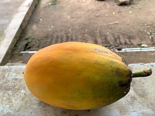 Close up of ripe papaya