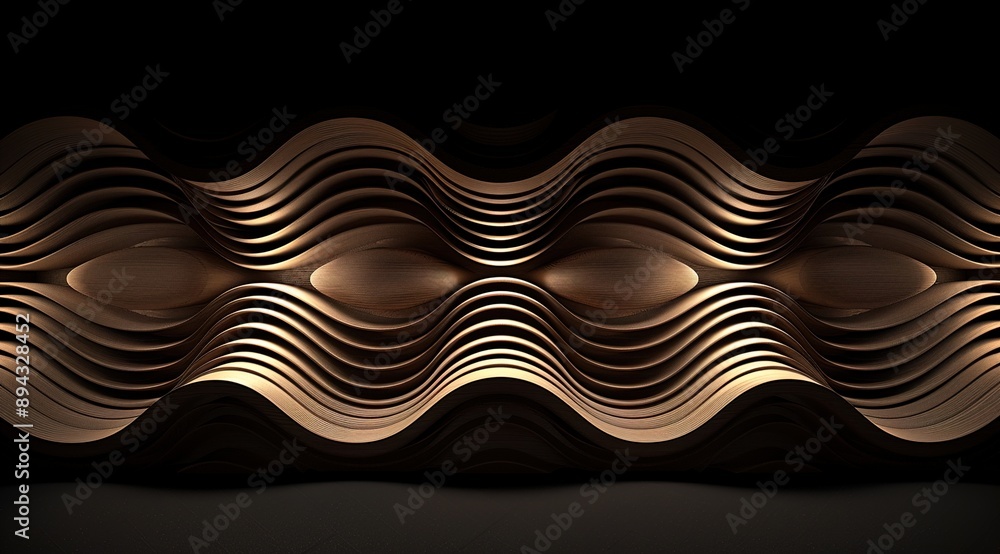 Poster abstract background with waves
