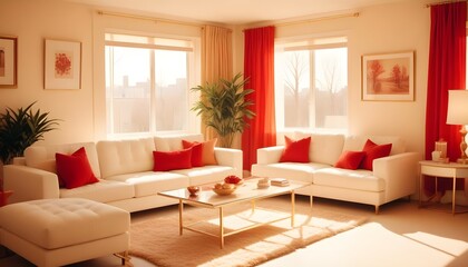 Fototapeta premium Photo interior modern design room 3d illustration