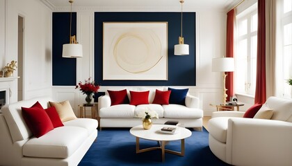 Photo interior modern design room 3d illustration