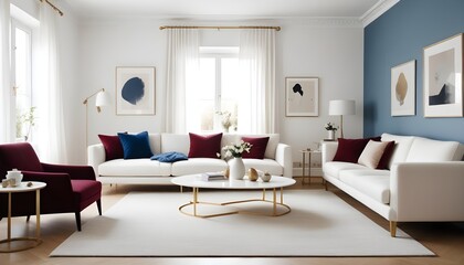 Photo interior modern design room 3d illustration