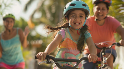 Obraz premium Two Wheels and a World of Possibilities: A First Ride Adventure