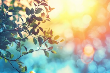 Obraz premium Blue nature backdrop theme for 2019 calendar with faith and love.