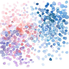 Colorful Abstract Watercolor Background with Pink and Blue Dots