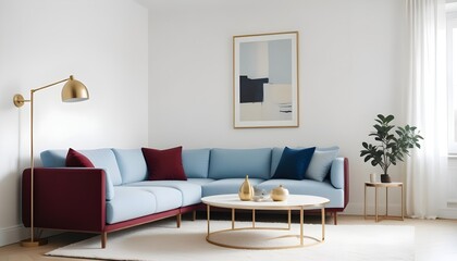 Photo interior modern design room 3d illustration