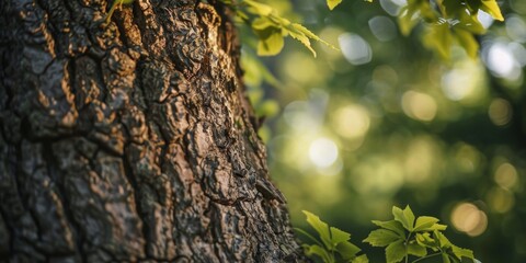 Ancient Wisdom: Intricate Tree Bark Textures in Stunning Detail. Nature's Artistry Revealed Through AI-Generated 4K Wallpaper. Captivating Close-up of Weathered Wood Patterns, Showcasing Forest Ecolog