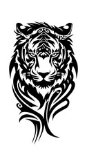 Tiger tribal tattoo