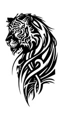 Tiger tribal tattoo