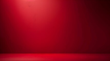 Red studio gradient background for product placement or website Copy Space horizontal composition : Generative AI