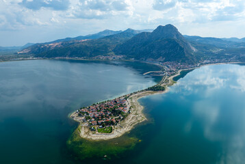 Lake Egirdir of Turkey is situated in the Isparta province. It is also known as the 'seven colored...