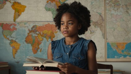 African American schoolgirl 