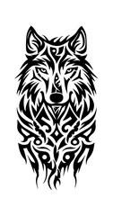 Werewolf tribal tattoo