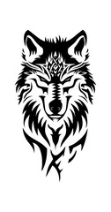 Obraz premium Werewolf tribal tattoo