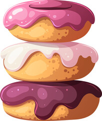 illustration of sweet donuts