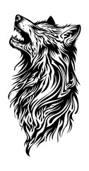 Werewolf tribal tattoo