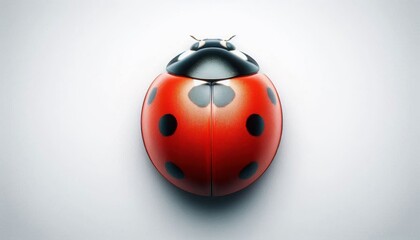 Naklejka premium top view of ladybugs