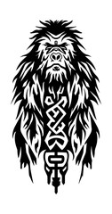 Yeti tribal tattoo