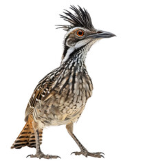 Exquisite Portrait of a Roadrunner with Striking Plumage and Intense Gaze